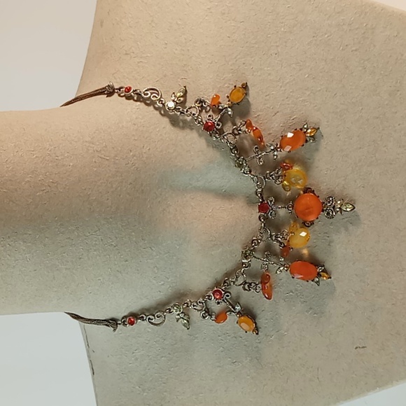 Vintage Multi Stone  Statement Necklace - Picture 3 of 4